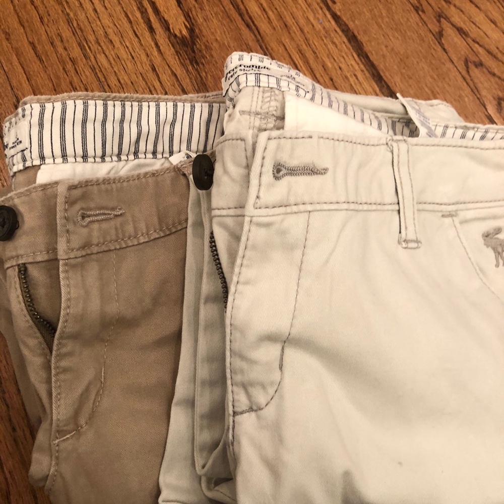 Abercrombie Kids Skinny Khakis Bundle ( 2 Pairs)